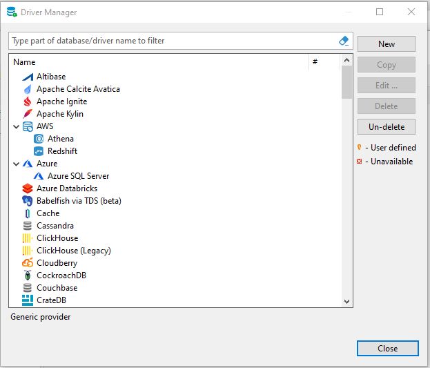 Добавление нового драйвера